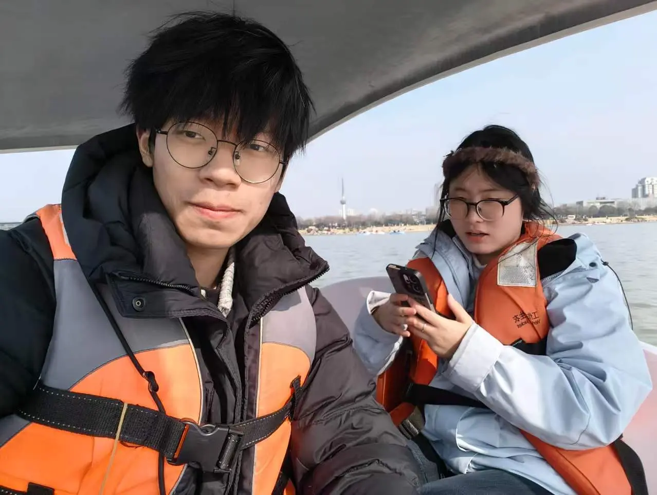 在徐州云龙湖坐船